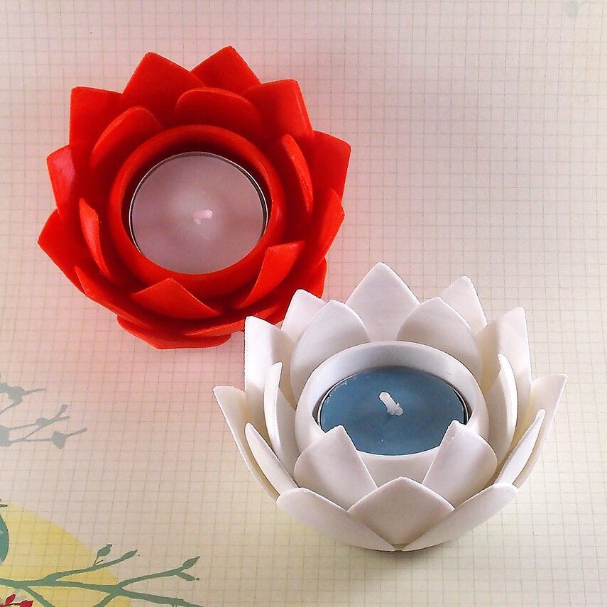Geometric Flower Tealight Holder